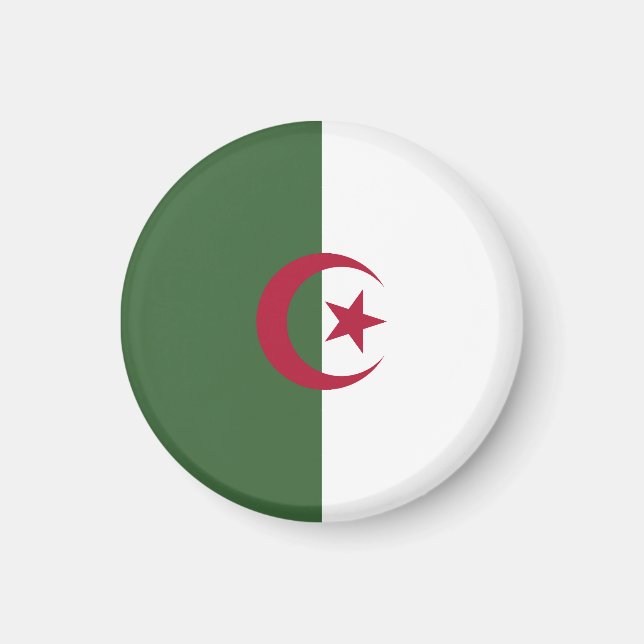 Flagge von Algerien Magnet (Vorne)