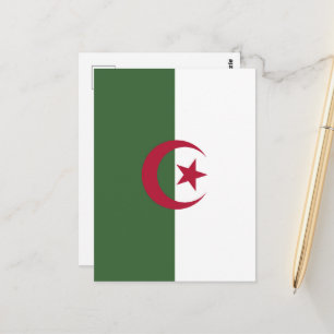 Flagge von Algerien Postkarte