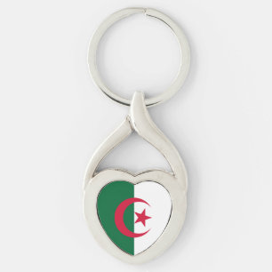 Flagge von Algerien Schlüsselanhänger