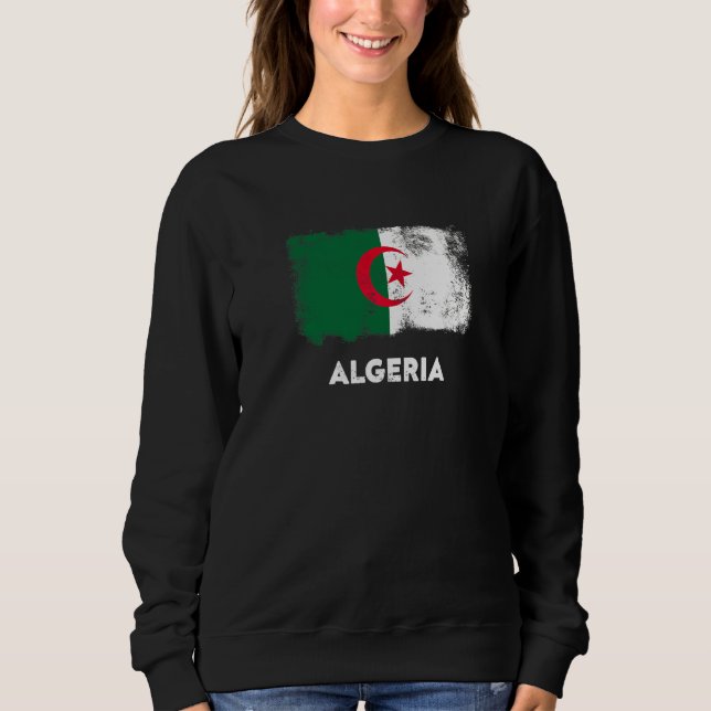 Flagge von Algerien   Sweatshirt (Vorderseite)