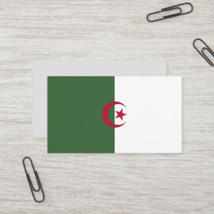 Flagge von Algerien Visitenkarte