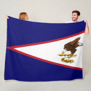 Flagge von Amerikanisch-Samoa Fleecedecke