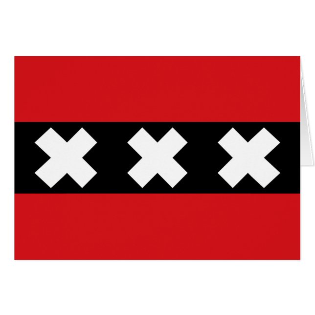 Flagge von Amsterdam (Vorderseite (Horizontal))