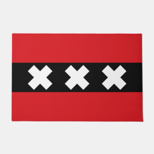 Flagge von Amsterdam Fußmatte