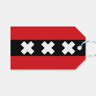 Flagge von Amsterdam Geschenkanhänger
