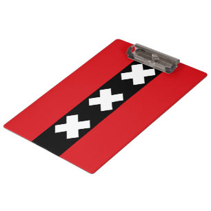 Flagge von Amsterdam Klemmbrett