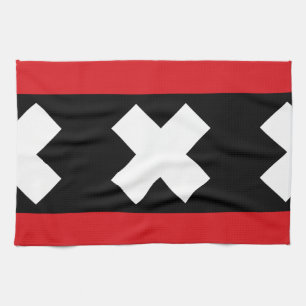 Flagge von Amsterdam Küchentuch