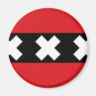 Flagge von Amsterdam Magnet
