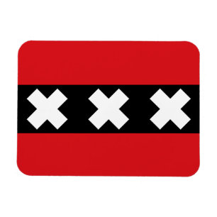 Flagge von Amsterdam Magnet