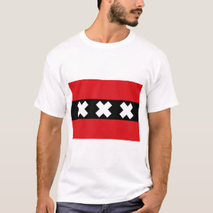 Flagge von Amsterdam T-Shirt
