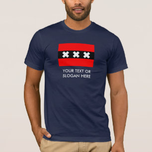 Flagge von Amsterdam T-Shirt