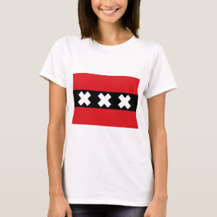 Flagge von Amsterdam T-Shirt