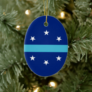 Flagge von Anaheim, Kalifornien Keramik Ornament