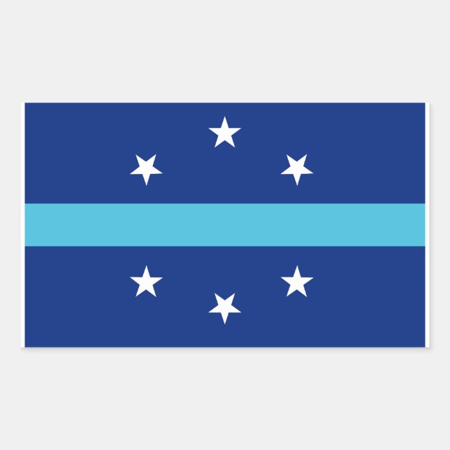 Flagge von Anaheim, Kalifornien Rechteckiger Aufkleber (Vorderseite)