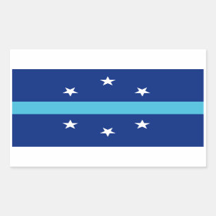 Flagge von Anaheim, Kalifornien Rechteckiger Aufkleber