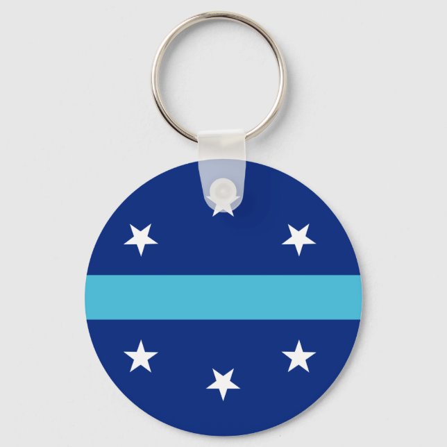 Flagge von Anaheim, Kalifornien Schlüsselanhänger (Vorderseite)