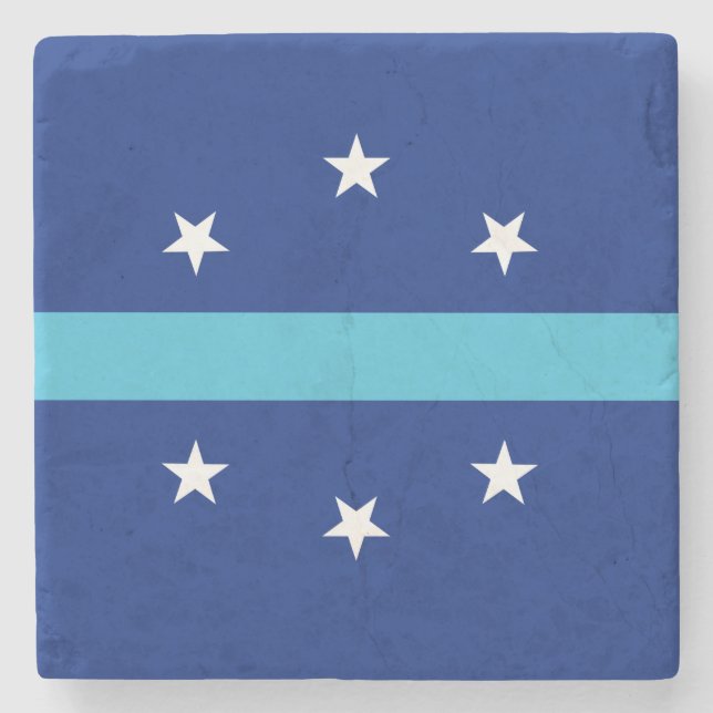 Flagge von Anaheim, Kalifornien Steinuntersetzer (Vorderseite)