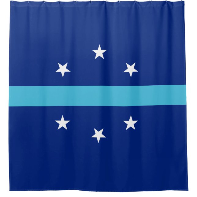 Flagge von Anaheim (Kalifornien, USA) Duschvorhang (Vorderseite)