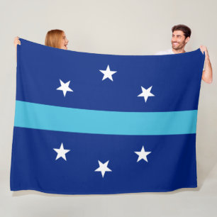 Flagge von Anaheim (Kalifornien, USA) Fleecedecke