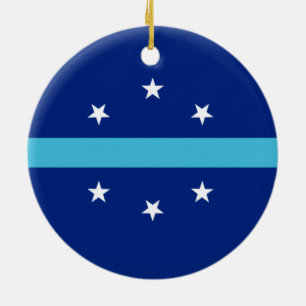 Flagge von Anaheim (Kalifornien, USA) Keramik Ornament