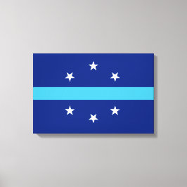 Flagge von Anaheim (Kalifornien, USA) Leinwanddruck