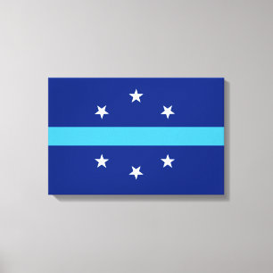 Flagge von Anaheim (Kalifornien, USA) Leinwanddruck