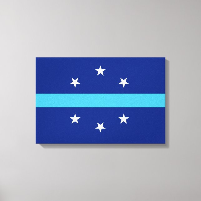 Flagge von Anaheim (Kalifornien, USA) Leinwanddruck (Vorderseite)