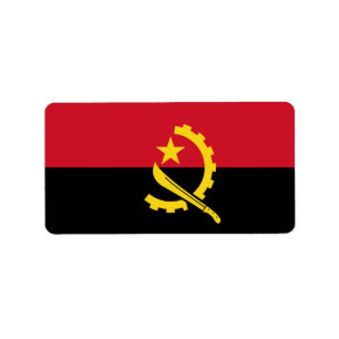 Flagge von Angola Adressaufkleber