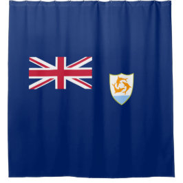 Flagge von Anguilla (Karibik) Duschvorhang