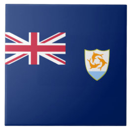 Flagge von Anguilla (Karibik) Fliese