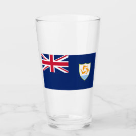 Flagge von Anguilla (Karibik) Glas