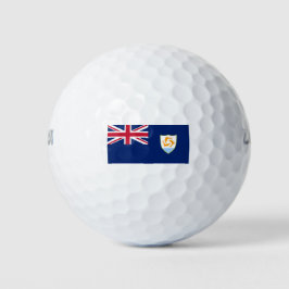 Flagge von Anguilla (Karibik) Golfball
