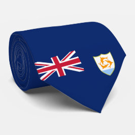 Flagge von Anguilla (Karibik) Krawatte