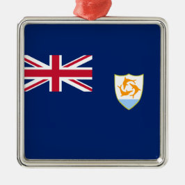 Flagge von Anguilla (Karibik) Ornament Aus Metall