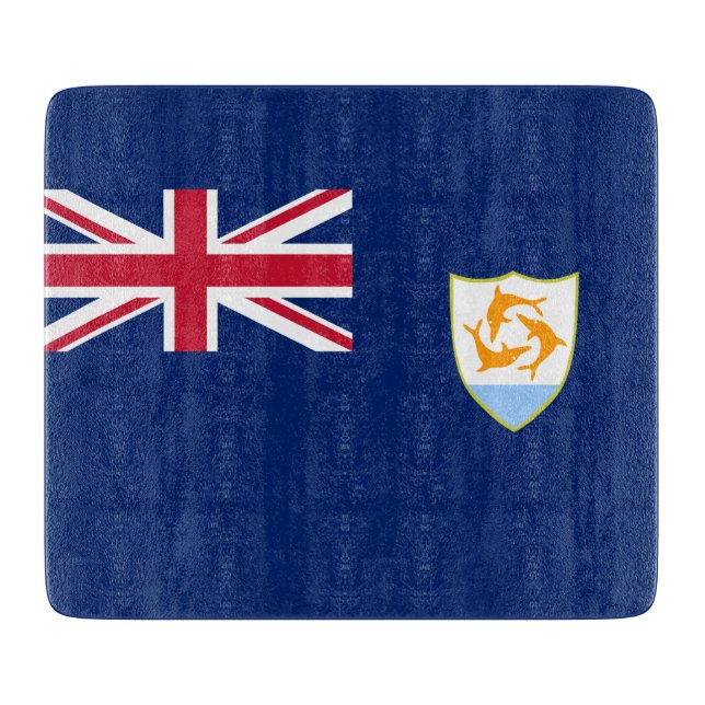 Flagge von Anguilla (Karibik) Schneidebrett (Vorderseite)