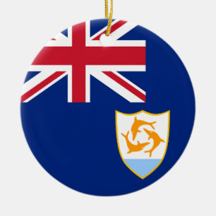Flagge von Anguilla Keramik Ornament