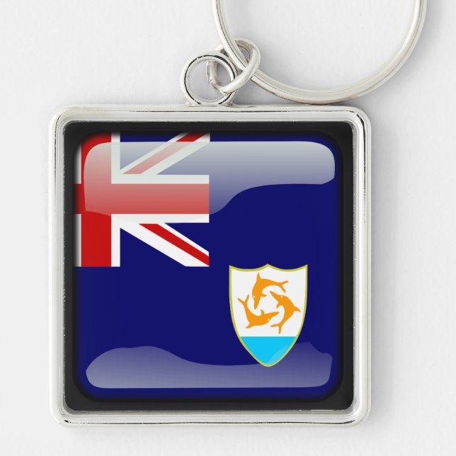 Flagge von Anguilla Schlüsselanhänger (Vorne)