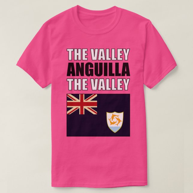 Flagge von Anguilla T-Shirt (Design vorne)
