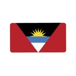 Flagge von Antigua und Barbuda Adressaufkleber