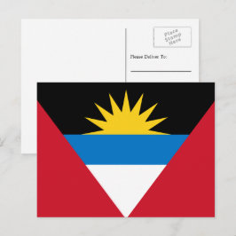 Flagge von Antigua und Barbuda, Antiguan Barbudan Postkarte