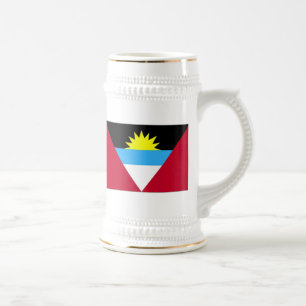Flagge von Antigua und Barbuda Bierglas