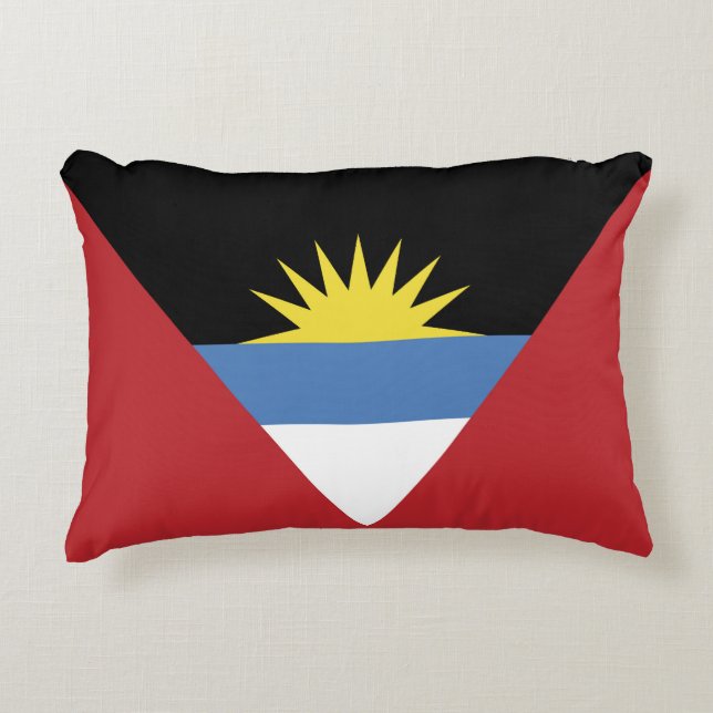 Flagge von Antigua und Barbuda Dekokissen (Vorderseite)