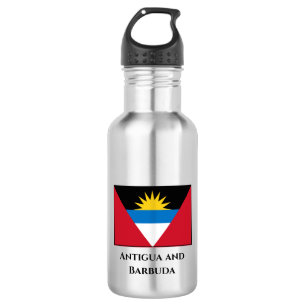 Flagge von Antigua und Barbuda Edelstahlflasche