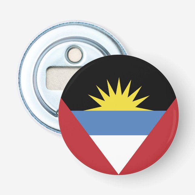Flagge von Antigua und Barbuda Flaschenöffner (Vorderseite)
