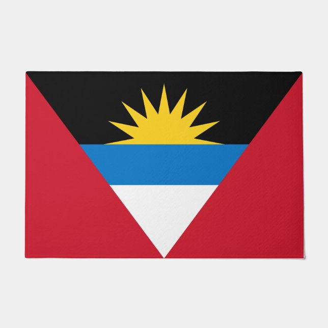 Flagge von Antigua und Barbuda Fußmatte (Vorderseite)