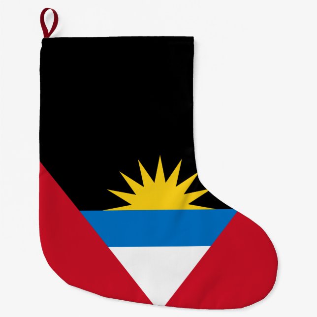 Flagge von Antigua und Barbuda Großer Weihnachtsstrumpf (Vorderseite)