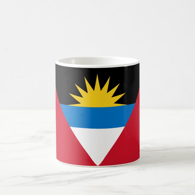 Flagge von Antigua und Barbuda Kaffeetasse (Mittel)