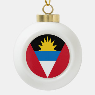 Flagge von Antigua und Barbuda Keramik Kugel-Ornament