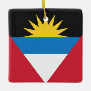 Flagge von Antigua und Barbuda Keramikornament