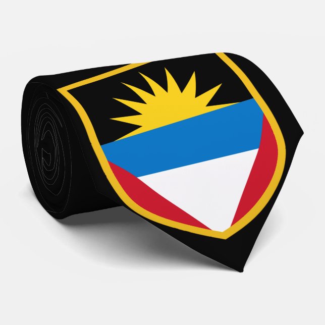 Flagge von Antigua und Barbuda Krawatte (Gerollt)